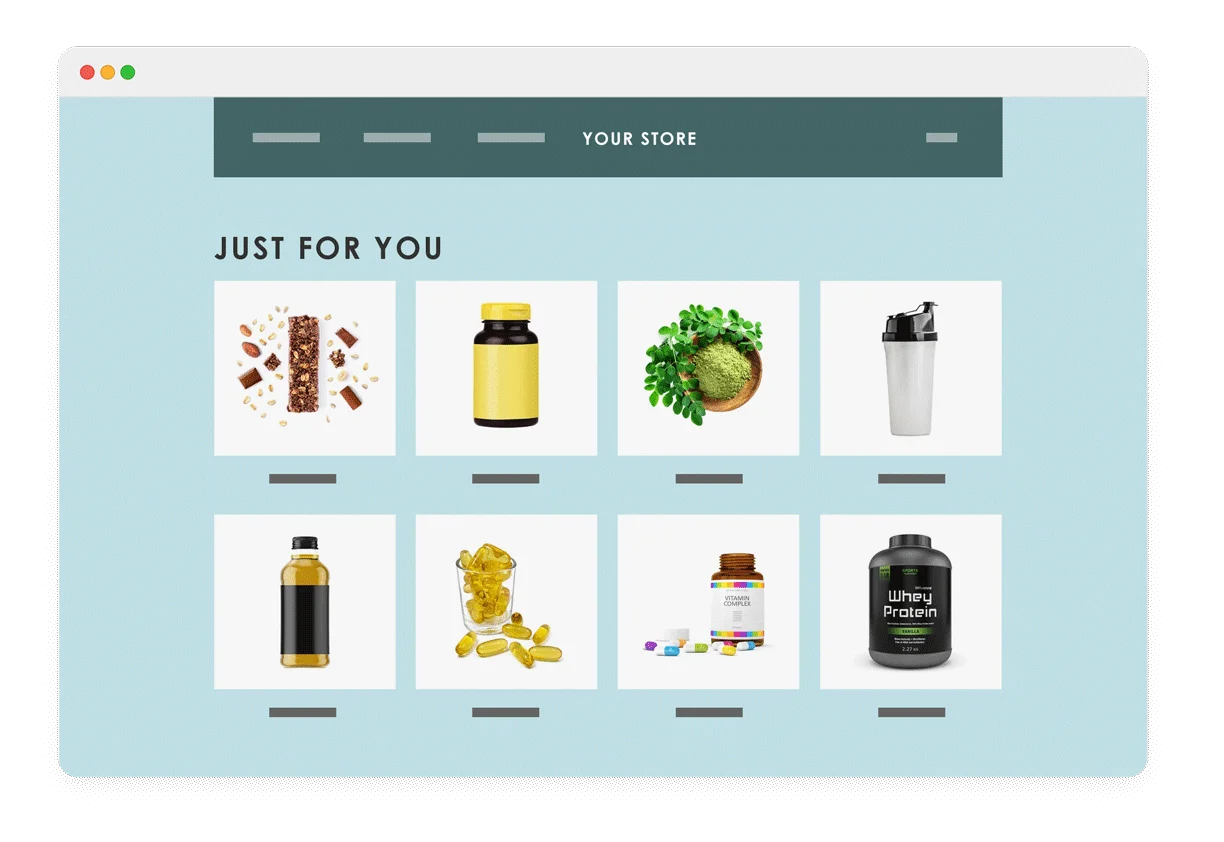 Product Recommendations as a Page
